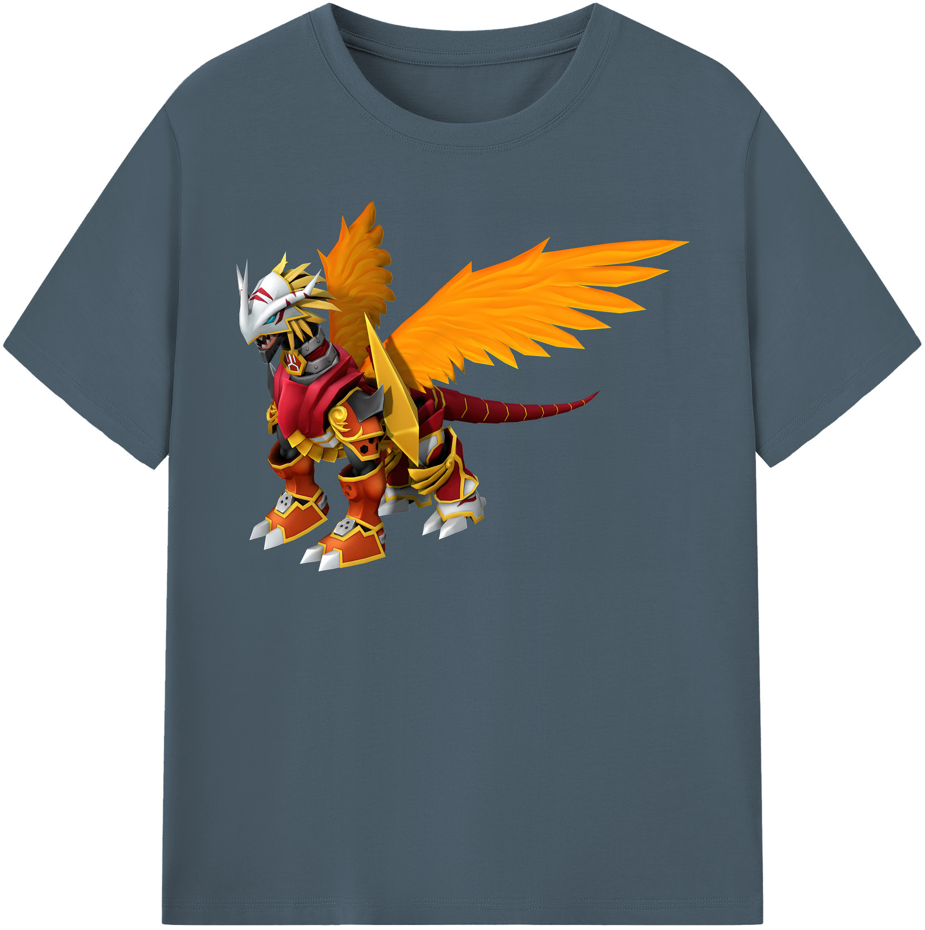 （画像用） Digimon デジタルモンスター/デジモン 綿100％半袖Tシャツ（フロントプリント）